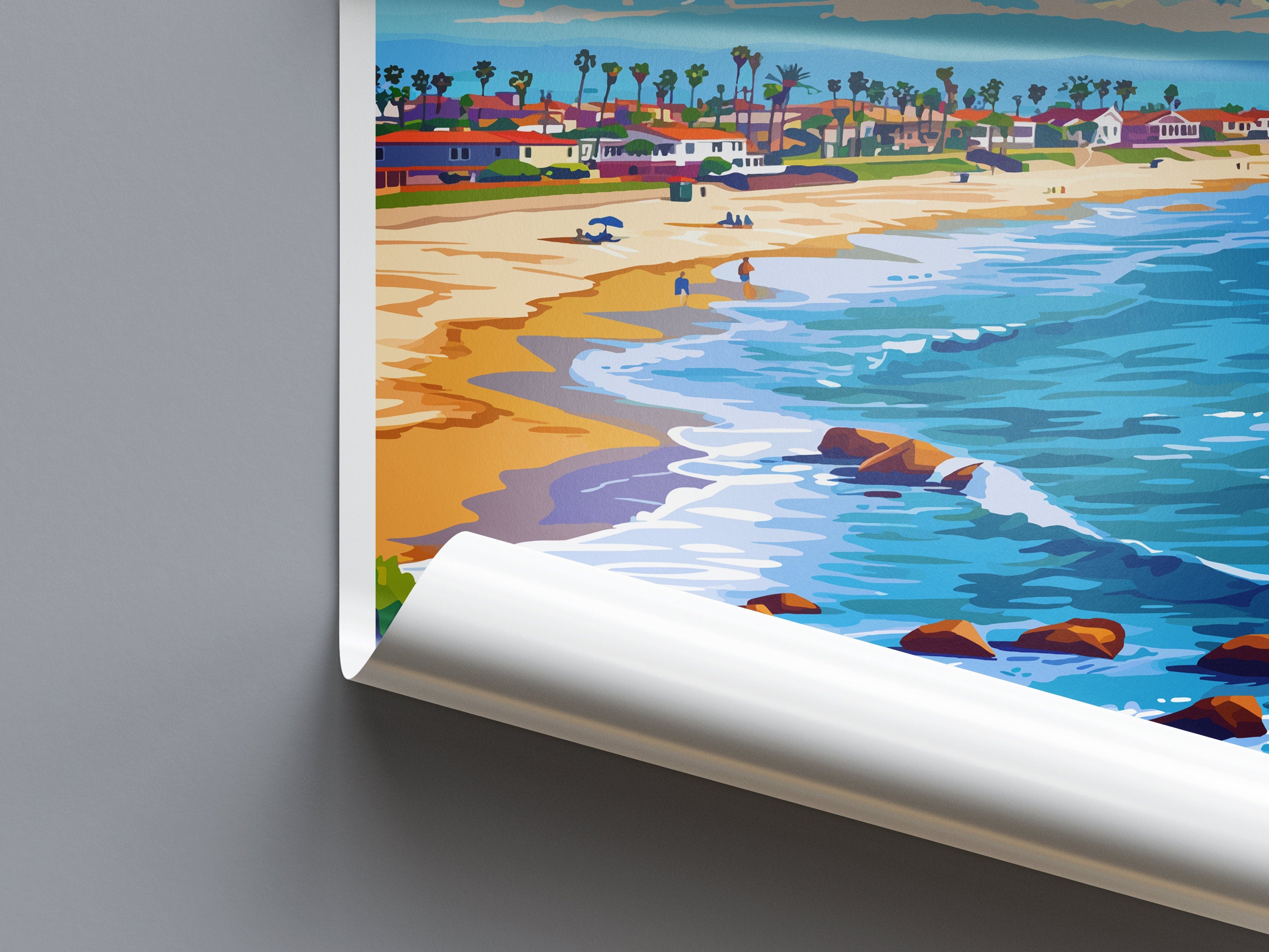 Huntington Beach Travel Print