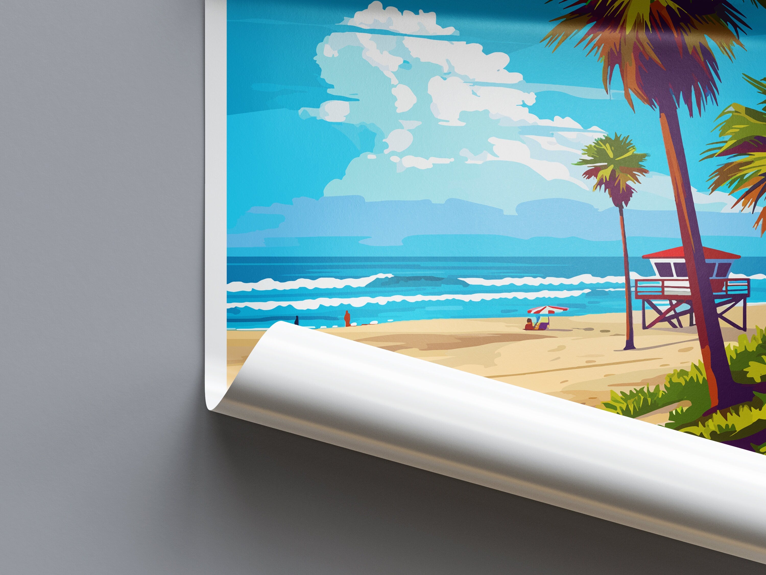 Huntington Beach Travel Print