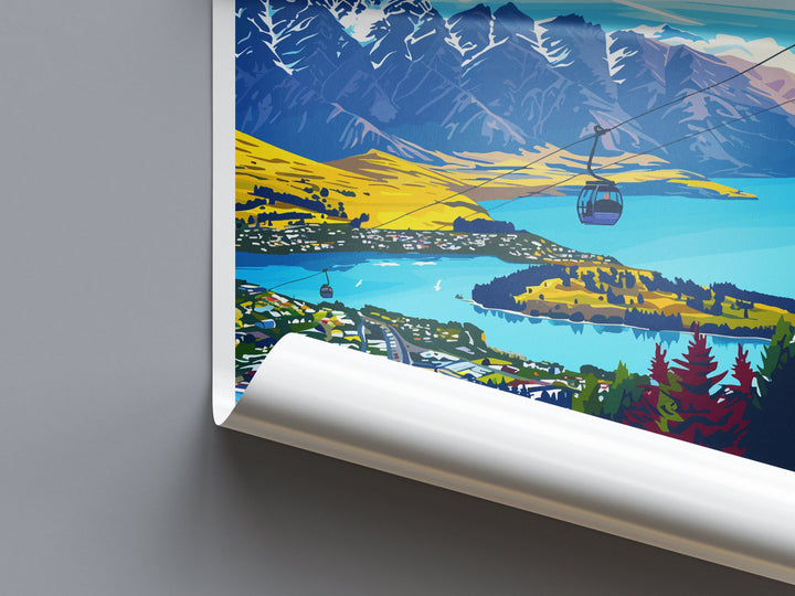 Queenstown Travel Print Wall Art Queenstown Wall Hanging Home Décor Queenstown Gift Art Lovers New Zealand Art Lover Gift Print Queenstown