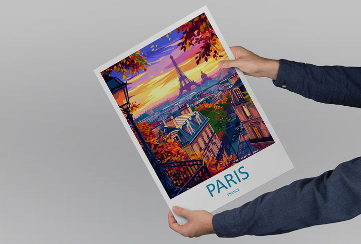 Paris Travel Print Wall Art Paris Wall Hanging Home Décor Paris Gift Art Lovers France Art Lover Gift Paris Print France Wall Art Décor