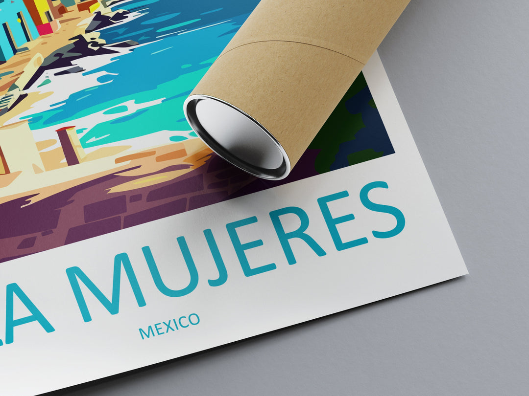 Isla Mujeres Travel Print Wall Art Isla Mujeres Wall Hanging Home Decoration Isla Mujeres Gift Art Lovers Wall Art Print Art Isla Mujeres
