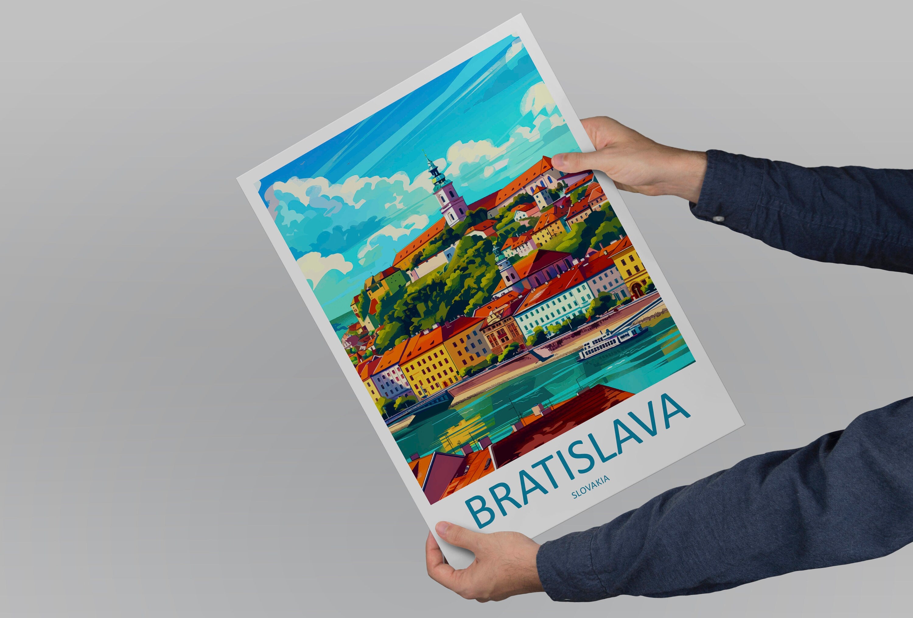 Bratislava Travel Print Bratislava Home Décor Bratislava Art Print Slovakia Wall Print For Slovakia Gift Wall Hanging Bratislava Artwork