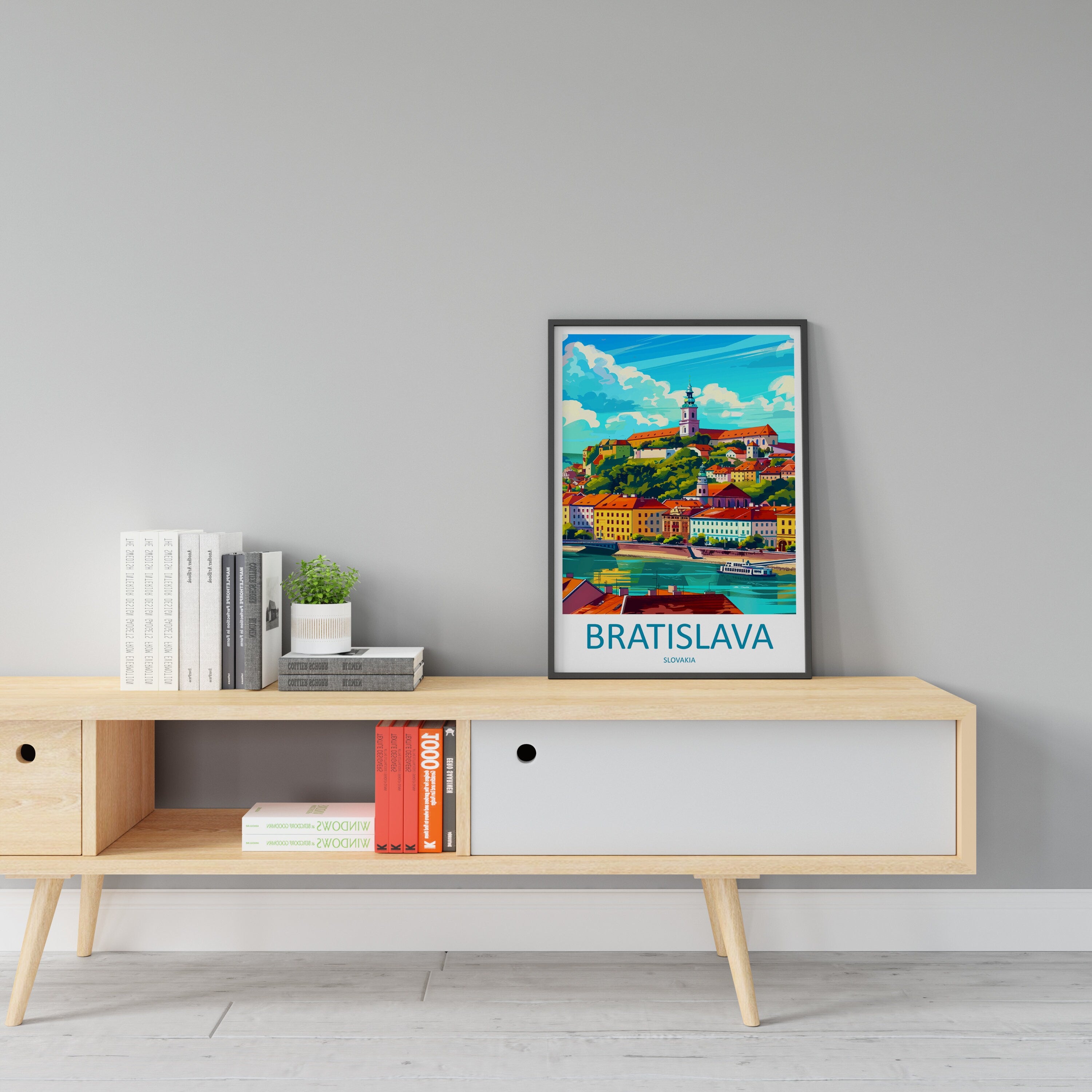 Bratislava Travel Print Bratislava Home Décor Bratislava Art Print Slovakia Wall Print For Slovakia Gift Wall Hanging Bratislava Artwork