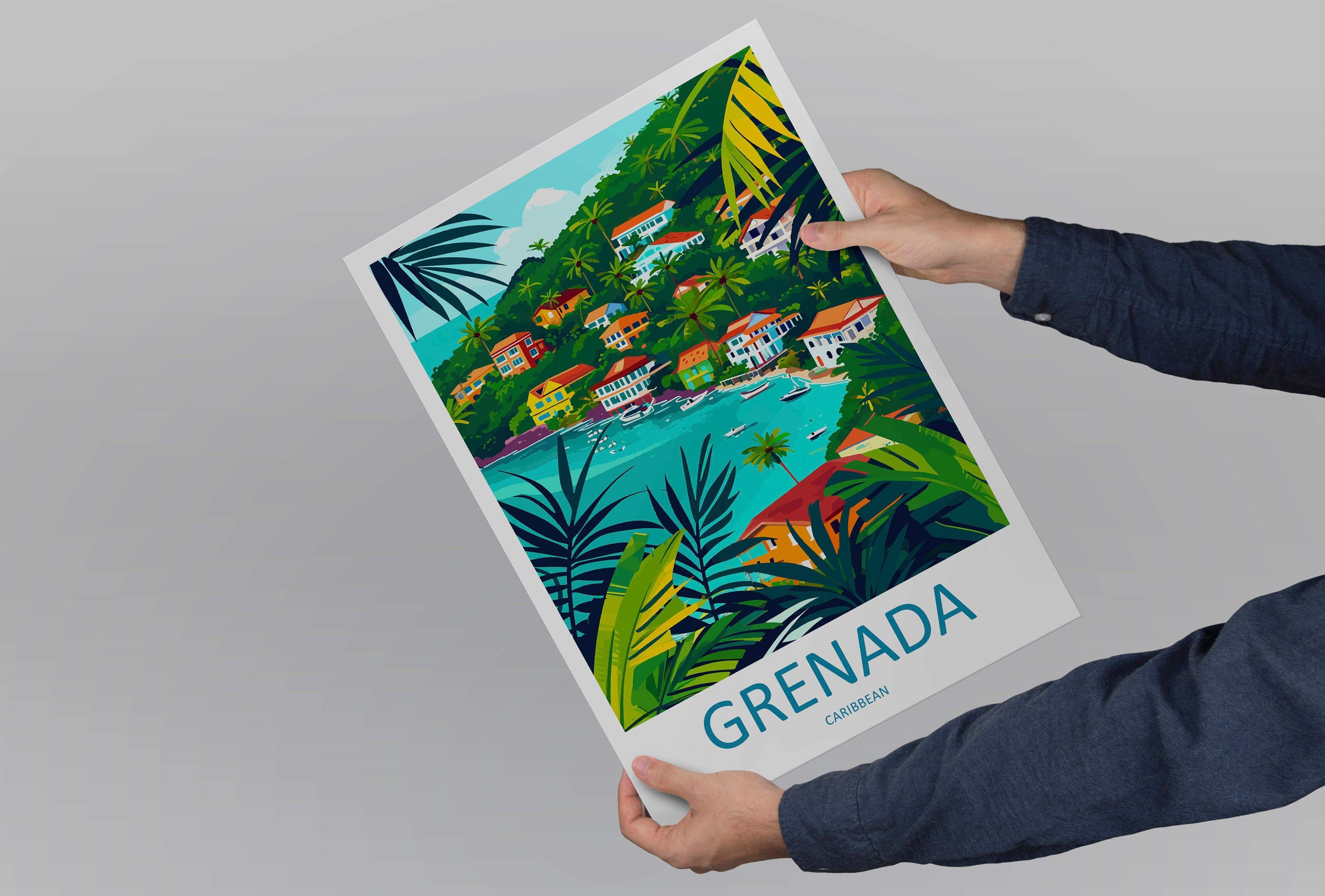 Grenada Travel Print