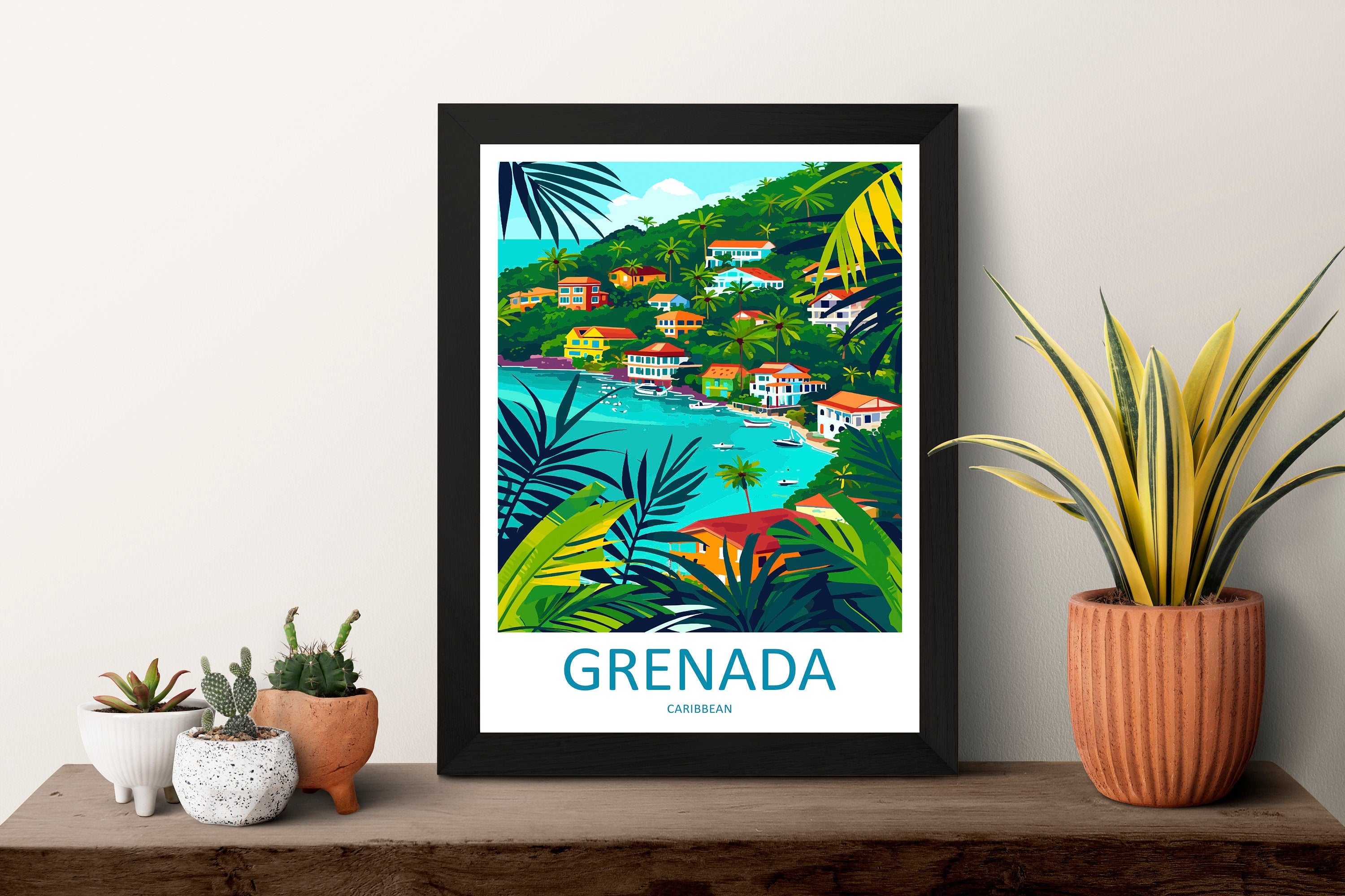 Grenada Travel Print