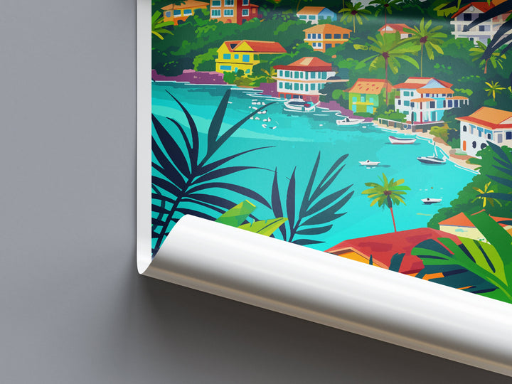 Grenada Travel Print Wall Art Grenada Wall Hanging Home Décor Grenada Gift Art Lovers Wall Art Caribbean Travel Print Poster Gift