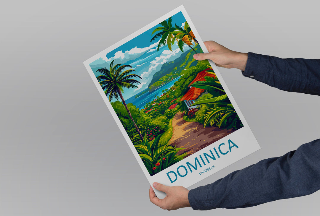 Dominica Travel Print Wall Art Dominica Wall Hanging Home Décor Dominica Gift Art Lovers Wall Art Caribbean Travel Print Poster Gift
