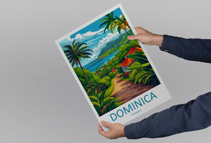 Dominica Travel Print Wall Art Dominica Wall Hanging Home Décor Dominica Gift Art Lovers Wall Art Caribbean Travel Print Poster Gift