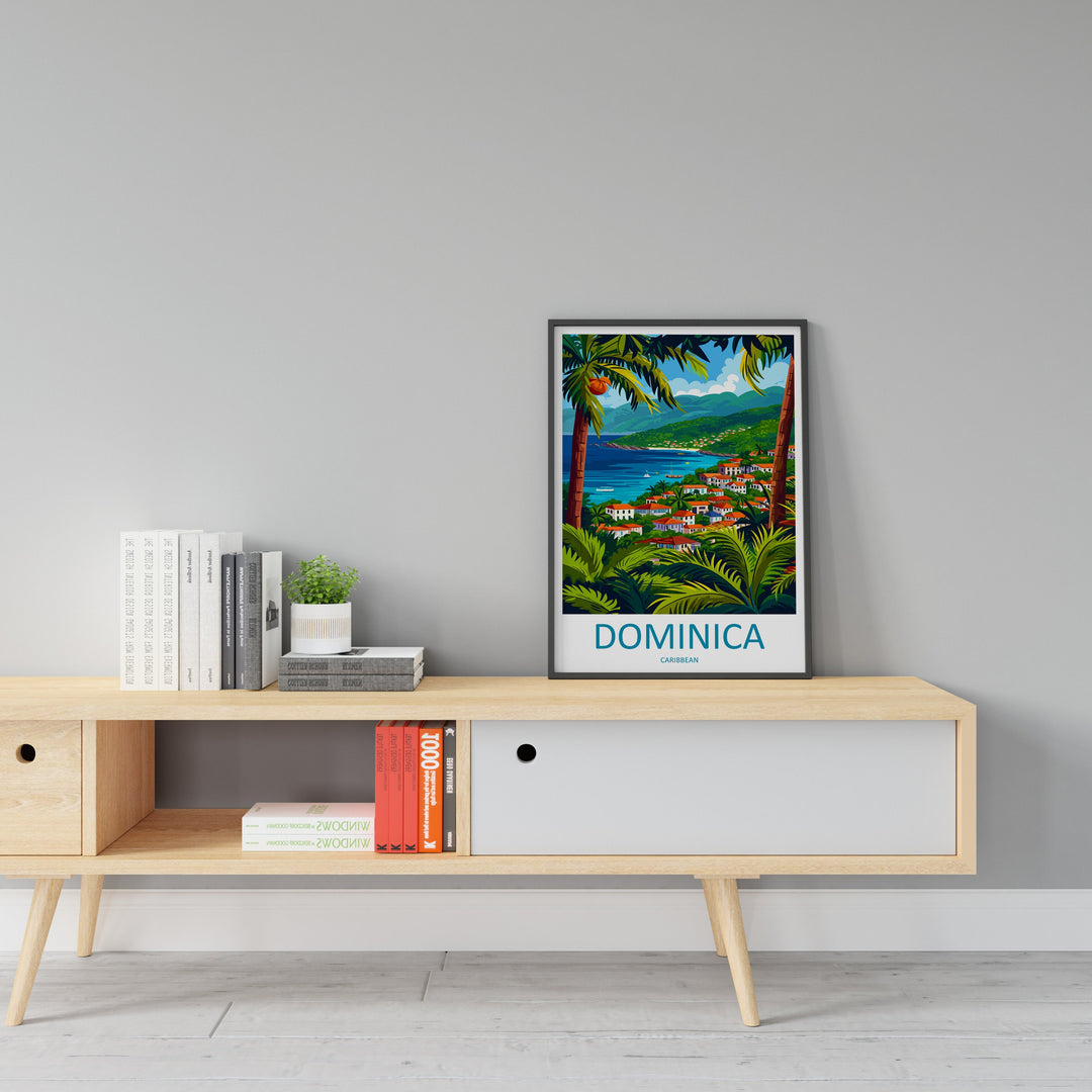 Dominica Travel Print Wall Art Dominica Wall Hanging Home Décor Dominica Gift Art Lovers Wall Art Caribbean Travel Print Poster Gift