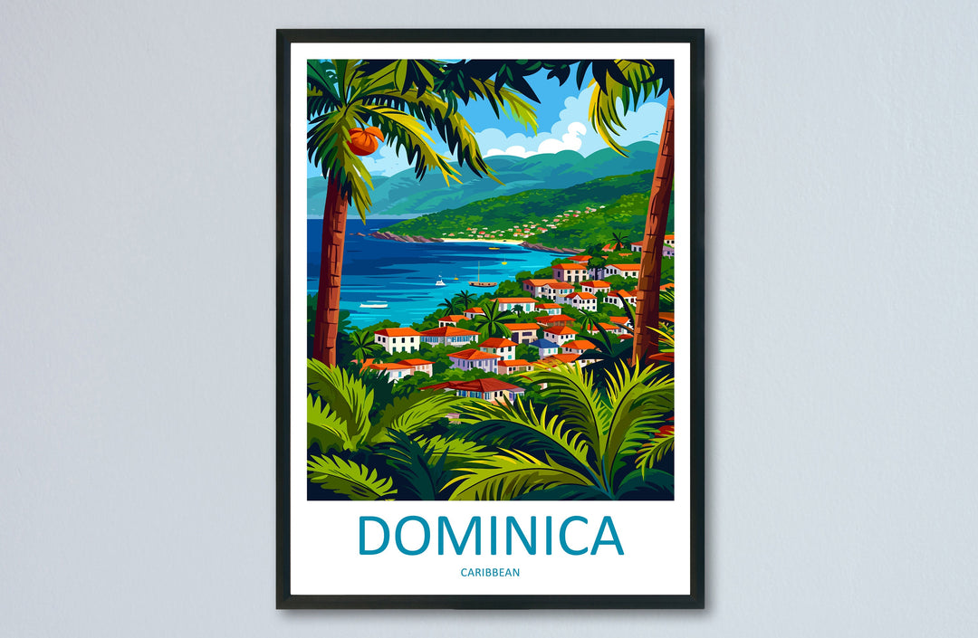 Dominica Travel Print Wall Art Dominica Wall Hanging Home Décor Dominica Gift Art Lovers Wall Art Caribbean Travel Print Poster Gift