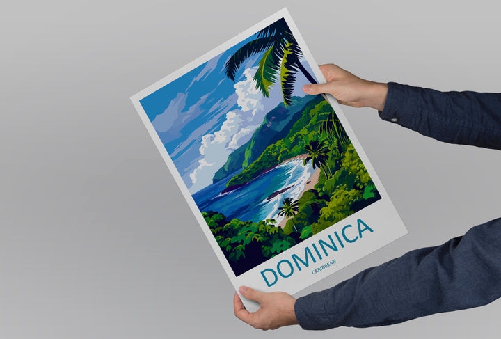 Dominica Travel Print Wall Art Dominica Wall Hanging Home Décor Dominica Gift Art Lovers Wall Art Caribbean Travel Print Poster Gift