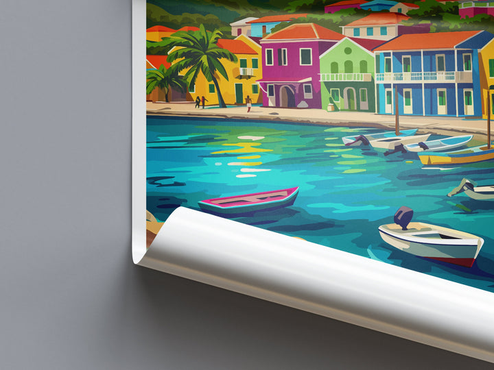 Curaçao Travel Print Wall Art Curaçao Wall Hanging Home Décor Curaçao Gift Art Lovers Wall Art Caribbean Travel Print Poster Gift
