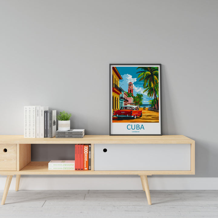 Cuba Travel Print Wall Art Cuba Wall Hanging Home Décor Cuba Gift Art Lovers Wall Art Caribbean Travel Print Poster Gift For Caribbean Art