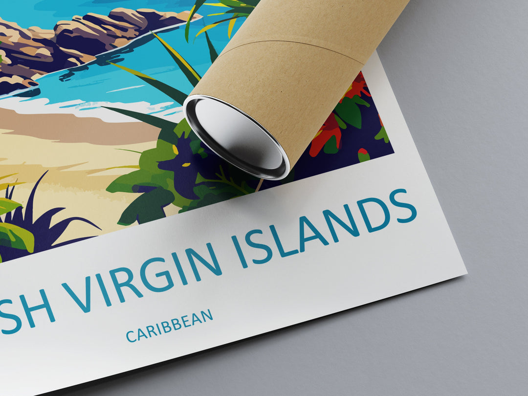 British Virgin Islands Travel Print Wall Art British Virgin Islands Wall Hanging Home Décor British Virgin Islands Gift Art Lovers Wall Art