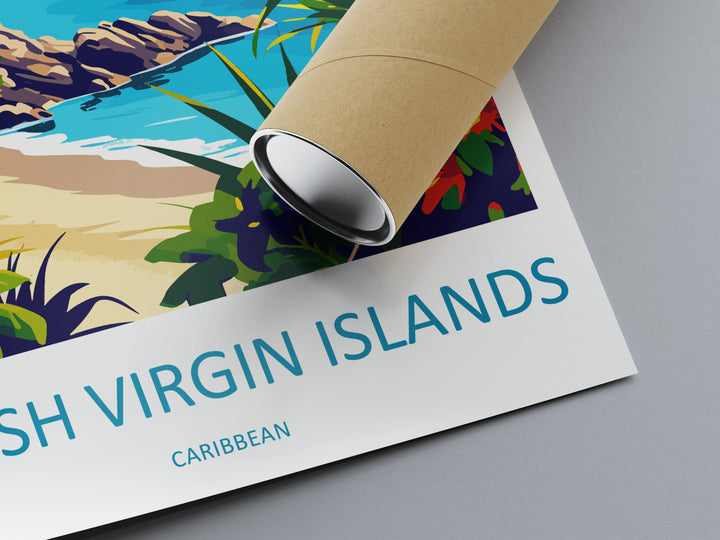 British Virgin Islands Travel Print Wall Art British Virgin Islands Wall Hanging Home Décor British Virgin Islands Gift Art Lovers Wall Art