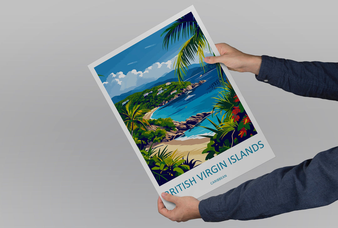 British Virgin Islands Travel Print Wall Art British Virgin Islands Wall Hanging Home Décor British Virgin Islands Gift Art Lovers Wall Art