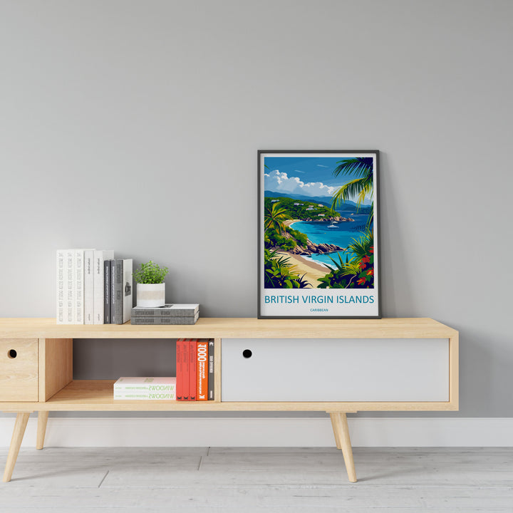 British Virgin Islands Travel Print Wall Art British Virgin Islands Wall Hanging Home Décor British Virgin Islands Gift Art Lovers Wall Art