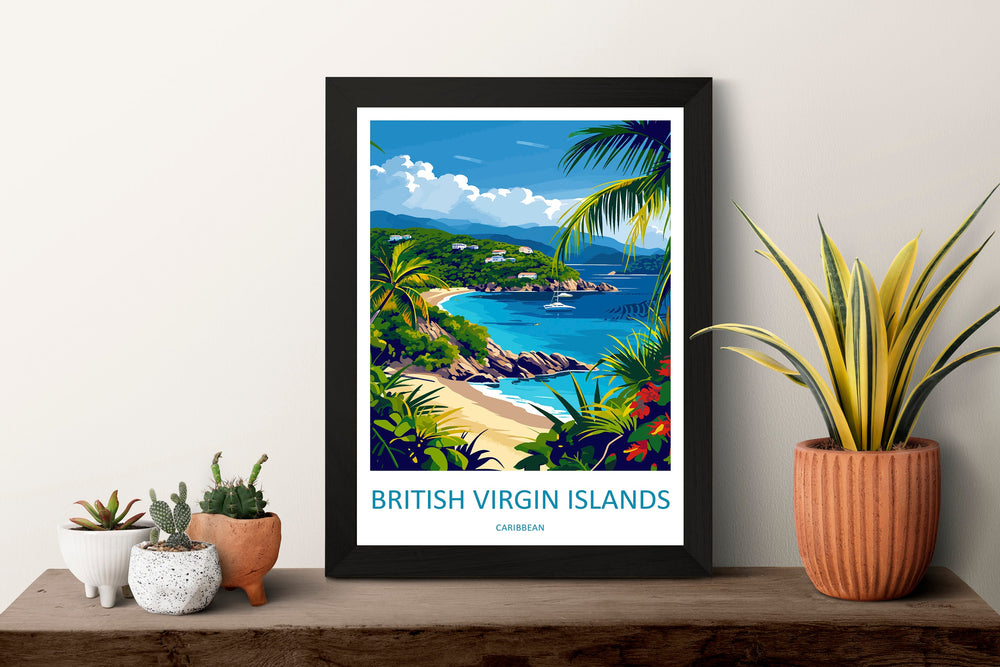 British Virgin Islands Travel Print Wall Art British Virgin Islands Wall Hanging Home Décor British Virgin Islands Gift Art Lovers Wall Art