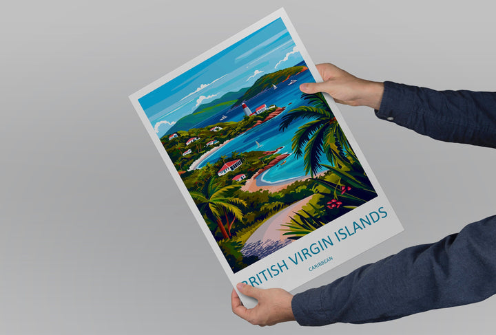 British Virgin Islands Travel Print Wall Art British Virgin Islands Wall Hanging Home Décor British Virgin Islands Gift Art Lovers Wall Art