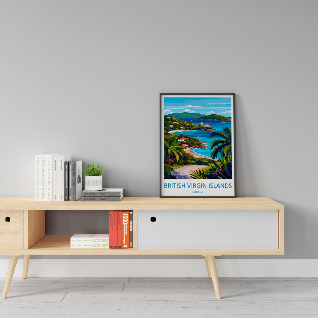 British Virgin Islands Travel Print Wall Art British Virgin Islands Wall Hanging Home Décor British Virgin Islands Gift Art Lovers Wall Art