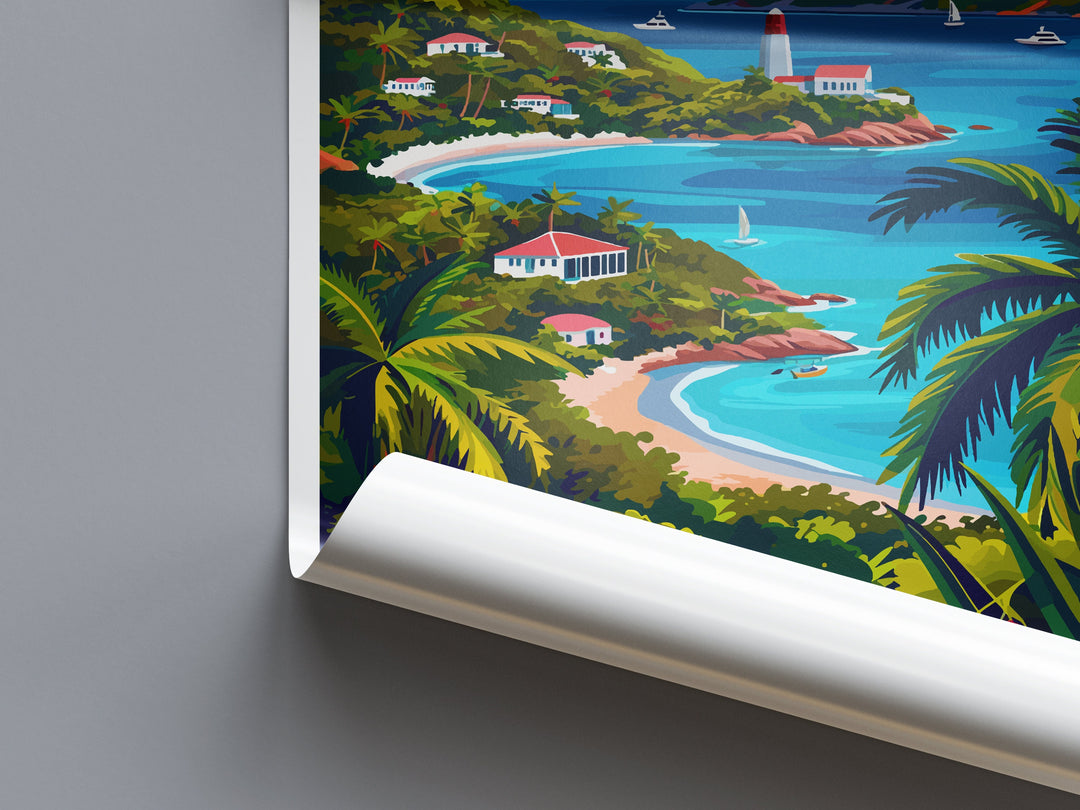 British Virgin Islands Travel Print Wall Art British Virgin Islands Wall Hanging Home Décor British Virgin Islands Gift Art Lovers Wall Art