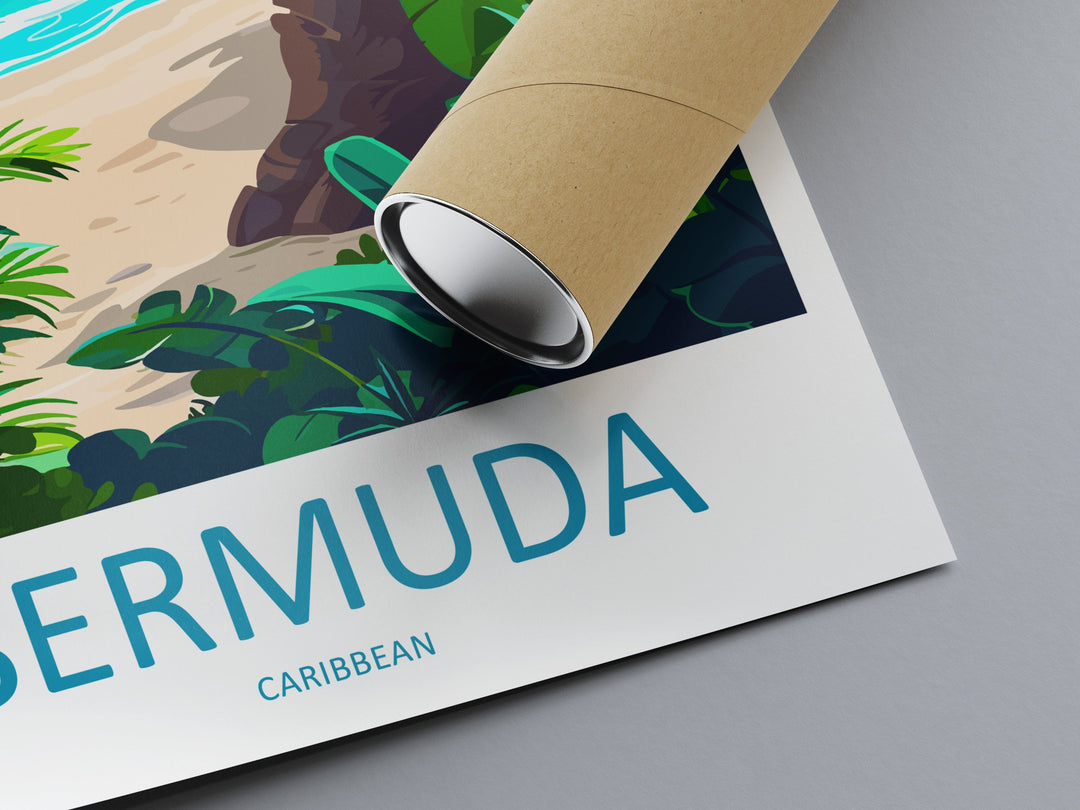 Bermuda Travel Print Wall Art Bermuda Wall Hanging Home Décor Bermuda Gift Art Lovers Wall Art Caribbean Travel Print Bermuda Decor