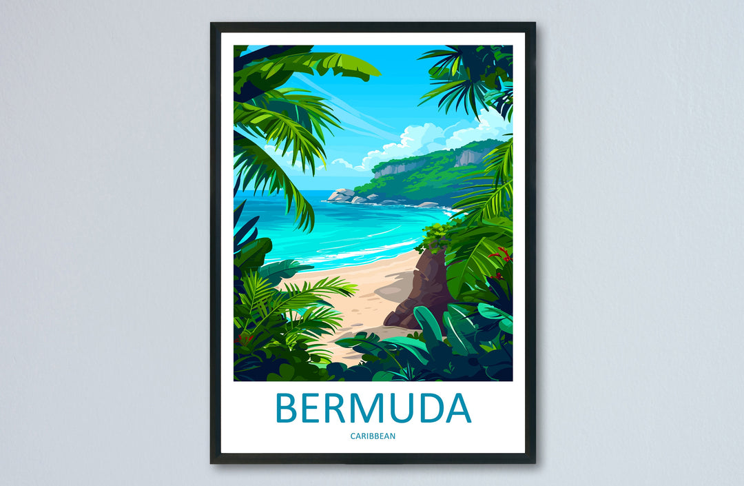 Bermuda Travel Print Wall Art Bermuda Wall Hanging Home Décor Bermuda Gift Art Lovers Wall Art Caribbean Travel Print Bermuda Decor