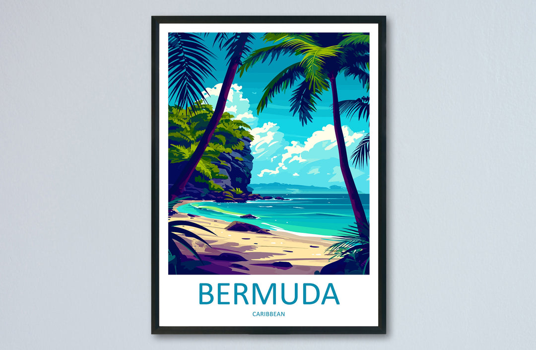 Bermuda Travel Print Wall Art Bermuda Wall Hanging Home Décor Bermuda Gift Art Lovers Wall Art Caribbean Travel Print Bermuda Decor