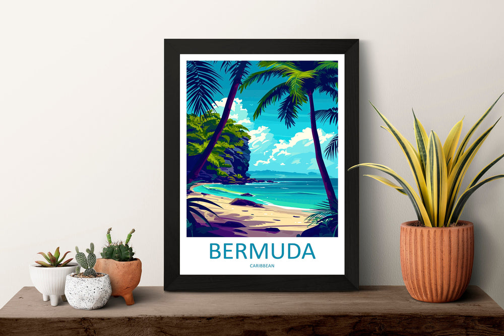Bermuda Travel Print Wall Art Bermuda Wall Hanging Home Décor Bermuda Gift Art Lovers Wall Art Caribbean Travel Print Bermuda Decor
