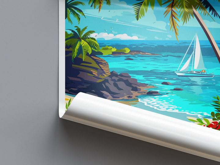 Bahamas Travel Print Wall Art Bahamas Wall Hanging Home Décor Bahamas Gift Art Lovers Wall Art Caribbean Travel Print Bahamas Decor