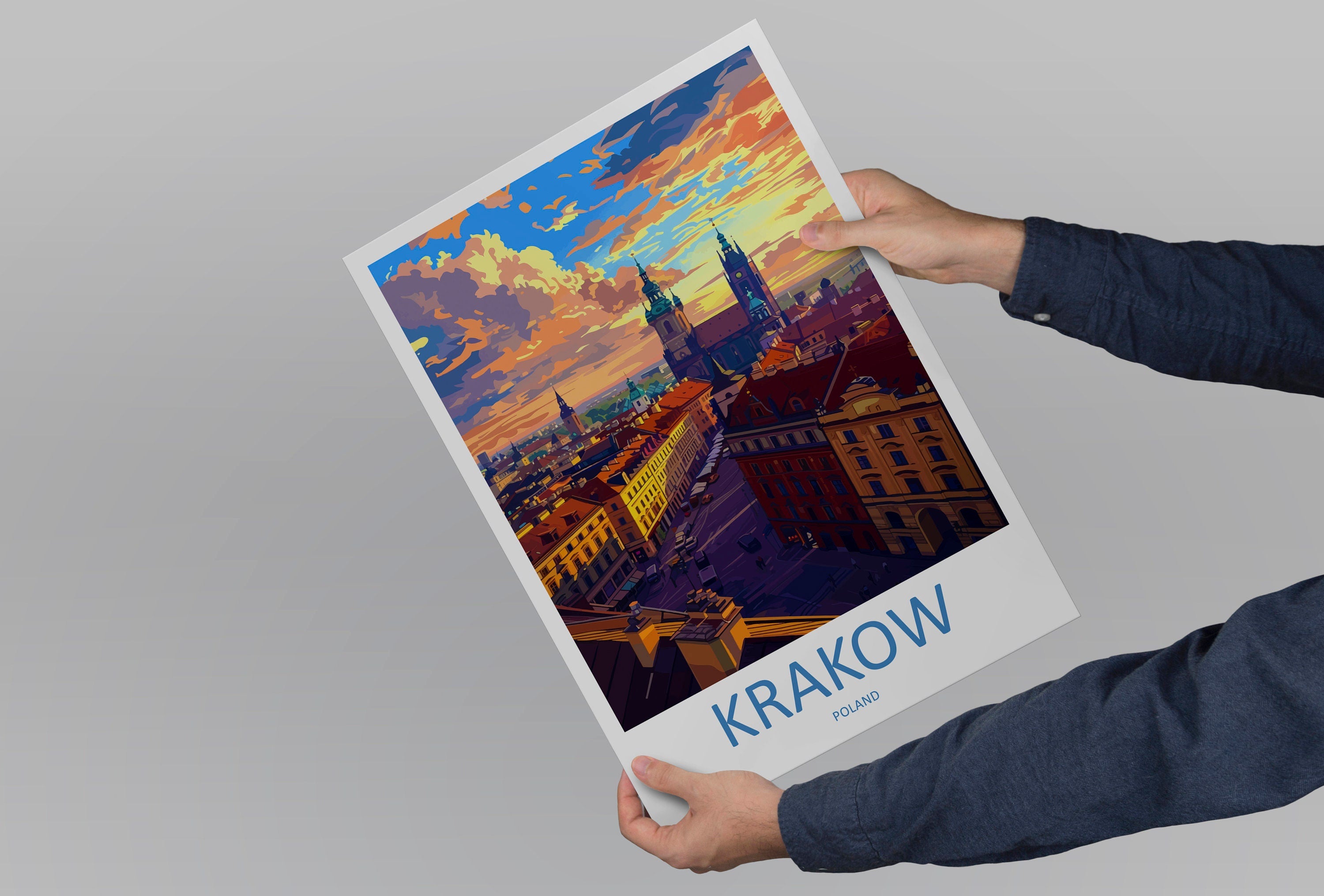 Krakow Travel Print