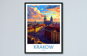 Krakow Travel Print