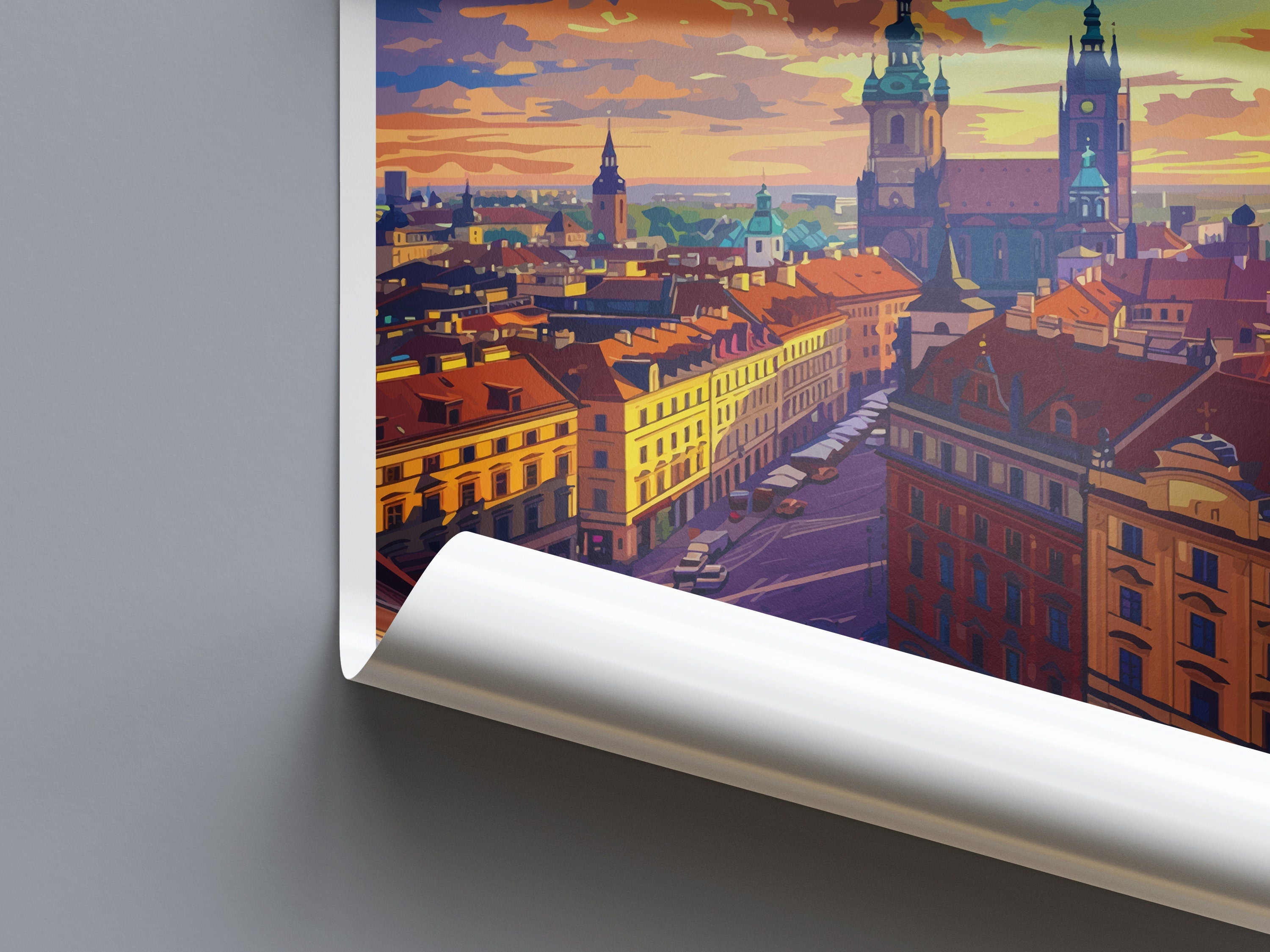 Krakow Travel Print