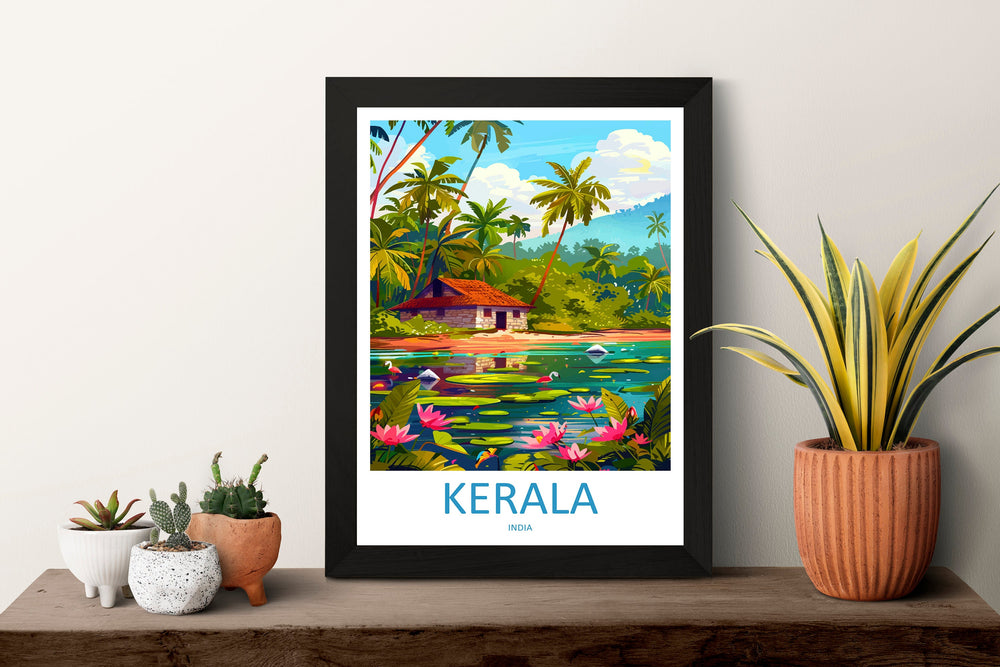 Kerala Travel Print Wall Art Kerala Wall Hanging Home Décor Kerala Gift Art Lovers India Art Lover Gift Wall Décor