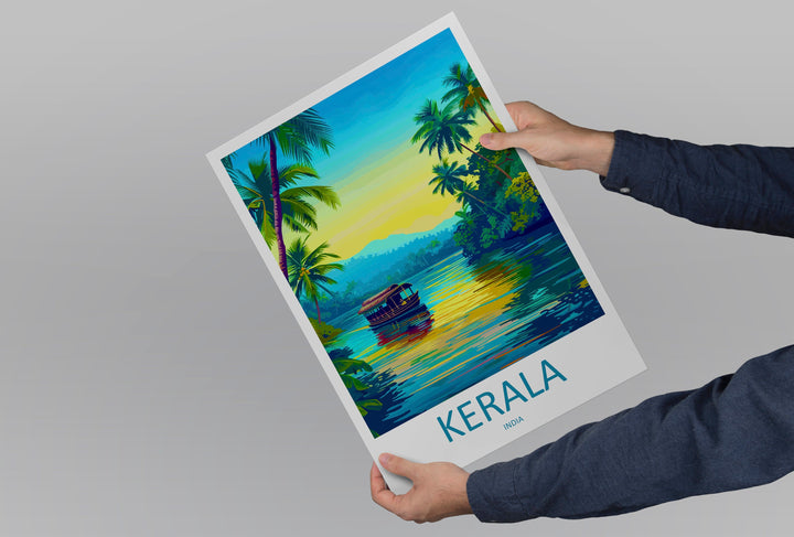 Kerala Travel Print Wall Art Kerala Wall Hanging Home Décor Kerala Gift Art Lovers India Art Lover Gift Wall Décor