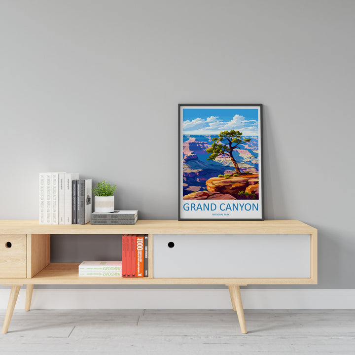 Grand Canyon National Park Travel Print Wall Art Grand Canyon Wall Hanging Home Décor Grand Canyon Gift Art Lovers Arizona Art Lover Gift