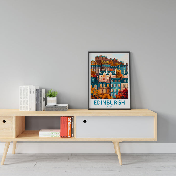 Edinburgh Cityscape Print Edinburgh Home Decor European City Art Print Edinburgh Wall Art Scotland Enthusiast Gift Wall Hanging Edinburgh