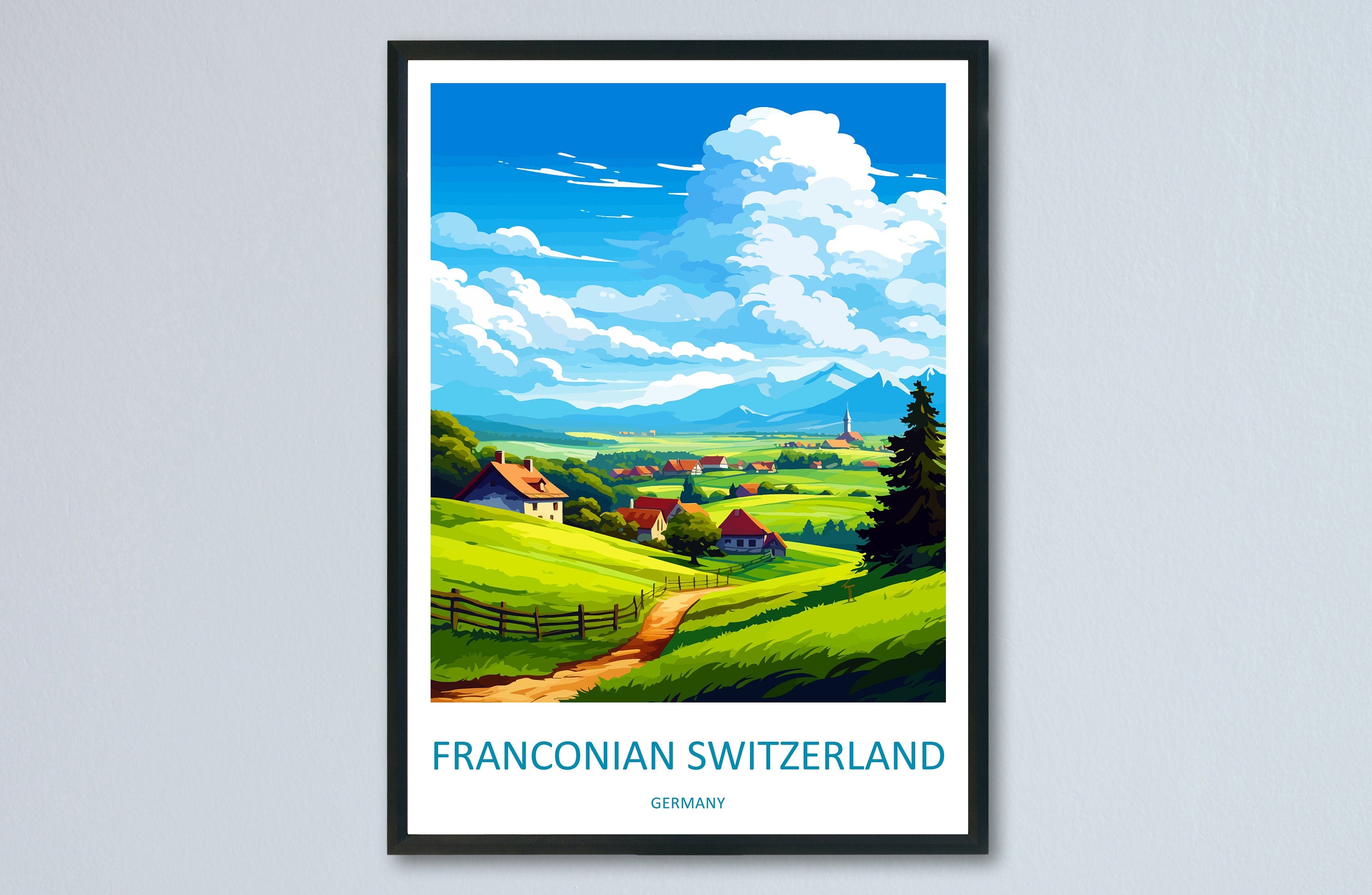 Fränkische Schweiz Travel Print