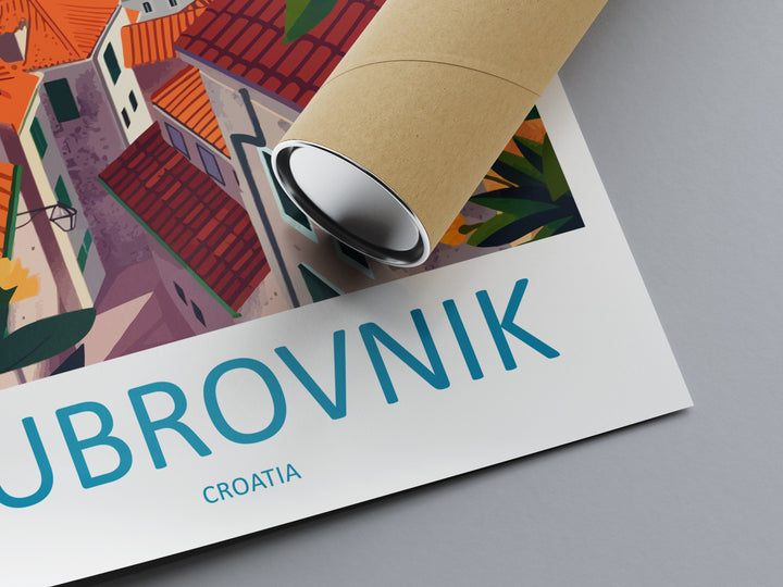Dubrovnik Travel Print Wall Art Dubrovnik Wall Hanging Home Décor Dubrovnik Gift Art Lovers Croatia Art Lover Gift Dubrovnik Poster