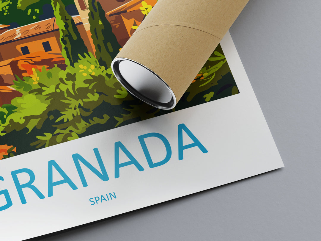 Granada Travel Print Wall Art Granada Wall Hanging Home Décor Granada Gift Art Lovers Spain Art Lover Gift Granada Wall Décor Granada Art