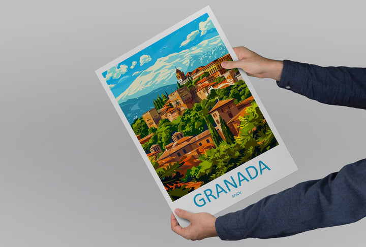 Granada Travel Print Wall Art Granada Wall Hanging Home Décor Granada Gift Art Lovers Spain Art Lover Gift Granada Wall Décor Granada Art