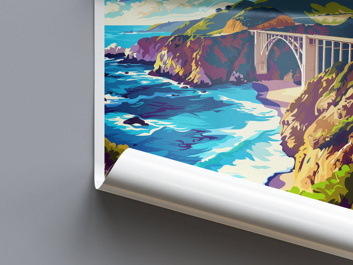 Big Sur National Park Travel Print Wall Art Big Sur Wall Hanging Home Décor Big Sur Gift Art Lovers California Lover Gift Big Sur Poster