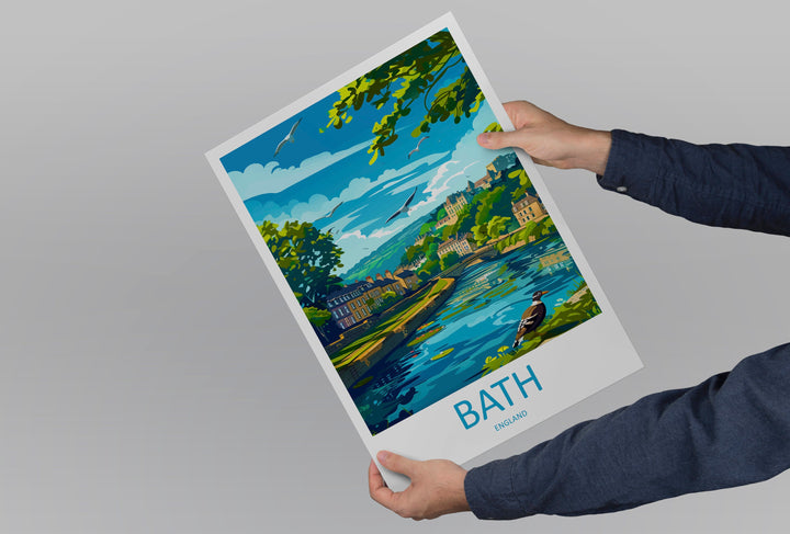 Bath Travel Print Wall Art Bath Wall Hanging Home Décor Bath Gift Art Lovers England Art Lover Gift Bath City England Travel Art Gift