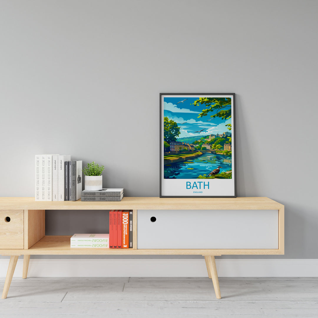 Bath Travel Print Wall Art Bath Wall Hanging Home Décor Bath Gift Art Lovers England Art Lover Gift Bath City England Travel Art Gift