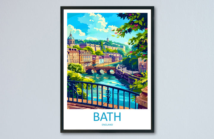 Bath Travel Print Wall Art Bath Wall Hanging Home Décor Bath Gift Art Lovers England Art Lover Gift Bath City England Travel Art Gift