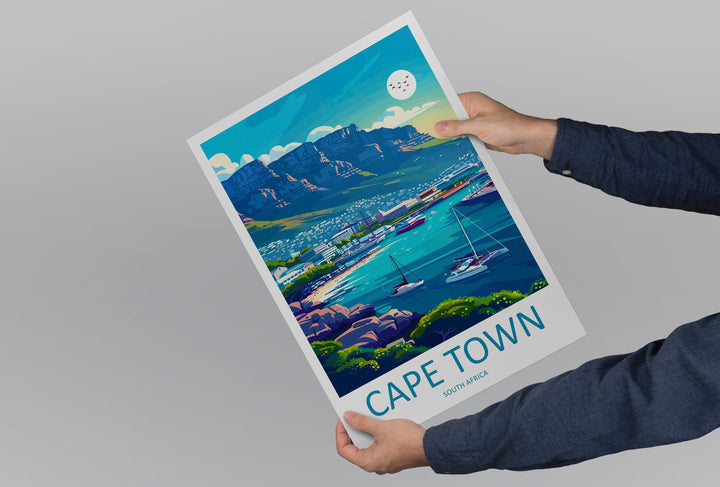 Cape Town Travel Print Wall Art Cape Town Wall Hanging Home Décor Cape Town Gift Art Lovers South Africa Art Print Cape Town Wall Décor Art