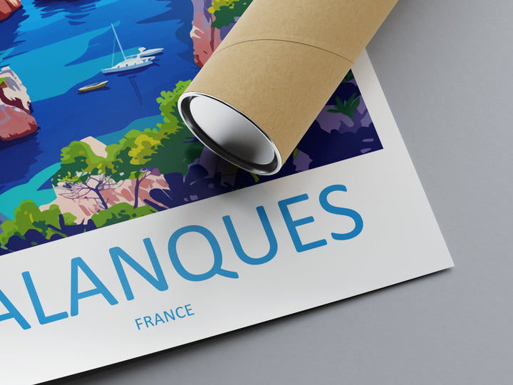 Calanques Travel Print Wall Art Calanques France Wall Hanging Home Decoration Calanques Gift Art Lovers Wall Art Print Calanques Wall Ar