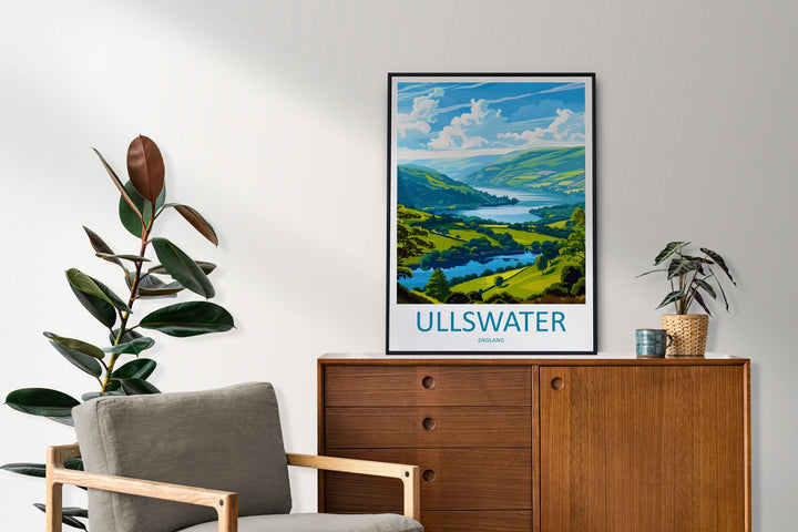 Ullswater Travel Print Wall Art Ullswater Wall Hanging Home Decoration Ullswater Gift Art Lovers Wall Art Print Art Ullswater Travel Art