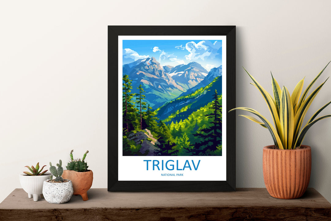 Triglav Travel Print Triglav Home Décor Slovenia Art Print Triglav Wall Print For Triglav Gift Wall Hanging Triglav Artwork Décor Hanging
