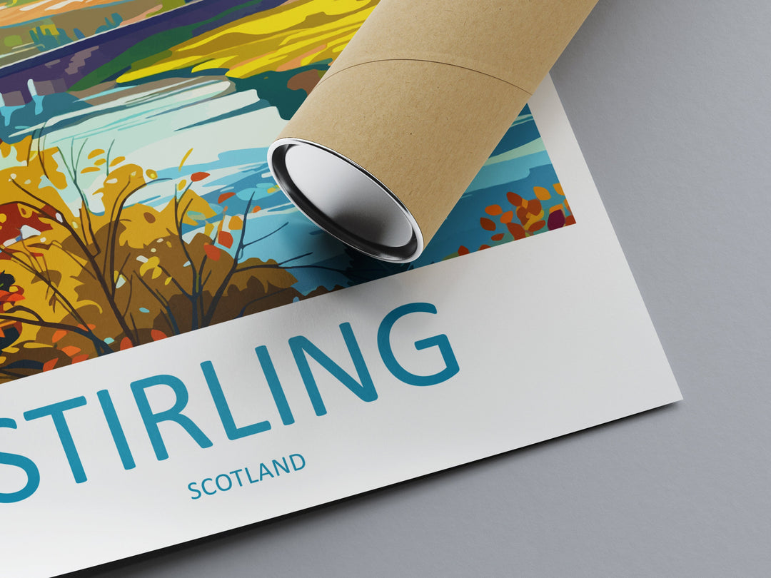 Stirling Travel Print Wall Art Stirling Wall Hanging Home Décor Stirling Gift Art Lovers Scotland Art Lover Gift Stirling Castle City Poster